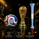 BALON OFICIAL MUNDIAL 2026 + COPA DEL MUNDO + VUVUZELA DE OBSEQUIO